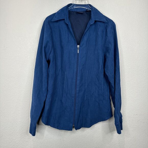 Westbound Jackets & Blazers - Westbound Jacket Women Small‎ Soft Blue Boho Trendy 90s Romantic Retro